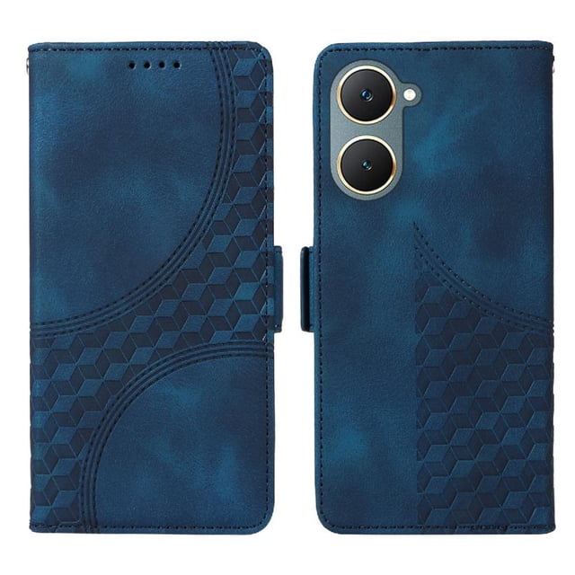 Funda GANGXUN para Vivo Y18/Y18E con diseño acolchado elegante, cuero PU, protección total y ajuste preciso