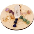 thumbnail image 2 of CHOK Crystal Gifts Metatrons Cube Crystal Grid Chakra Stone Set, 2 of 5