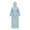 Light Blue, variant on Homellea Adult Hooded Rain Poncho, 59.45 Inch Full Body Plastic Raincoat with Wide Brim Hood for Walking, Cycling, Travel, Camping, Hiking, Commuting and Outdoor Use