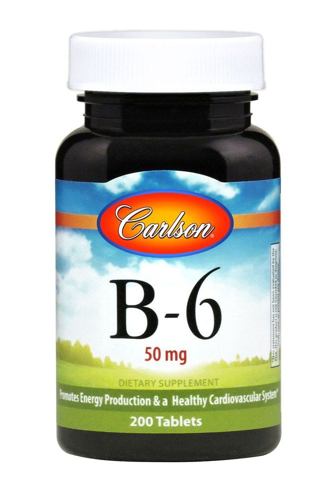 Vitamin B6 50 mg Carlson Laboratories 200 Tabs