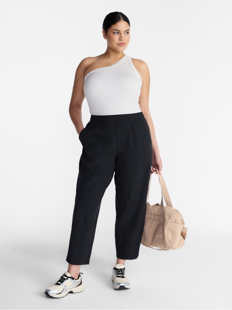 Avia Women's FeatherStretch Woven Tapered Pants, 27'' Inseam