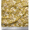 thumbnail image 1 of Soimoi Green Georgette Viscose Fabric Leopard & Wild Animal Skin Fabric Prints by Yard 42 Inch Wide, 1 of 3