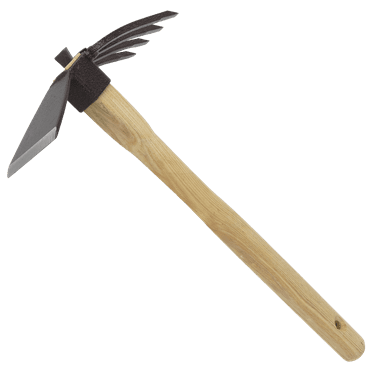 Zenport J6-07 Hoe and Fork Combo Tool, Beige