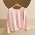 thumbnail image 2 of LIaqionyy Womens Thermal Long Sleeve Crew Neck Undershirts Casual Cotton Winter Base Layer Warm Tops M-4XL, 2 of 6