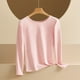 thumbnail image 1 of Pijama de manga larga para mujer, moda de otoño e invierno, ropa de abrigo, camisa de manga larga, camisa fina, ropa interior ajustada, blusa de poliéster para mujer, 1 of 7