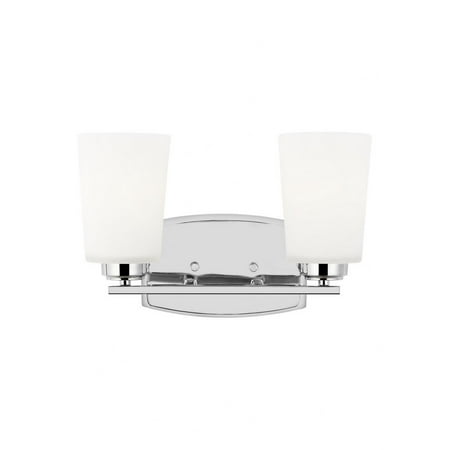 

9.5W Two Light Bathroom Light Fixture-Chrome Finish-Incandescent Lamping Type Bailey Street Home 73-Bel-4561423