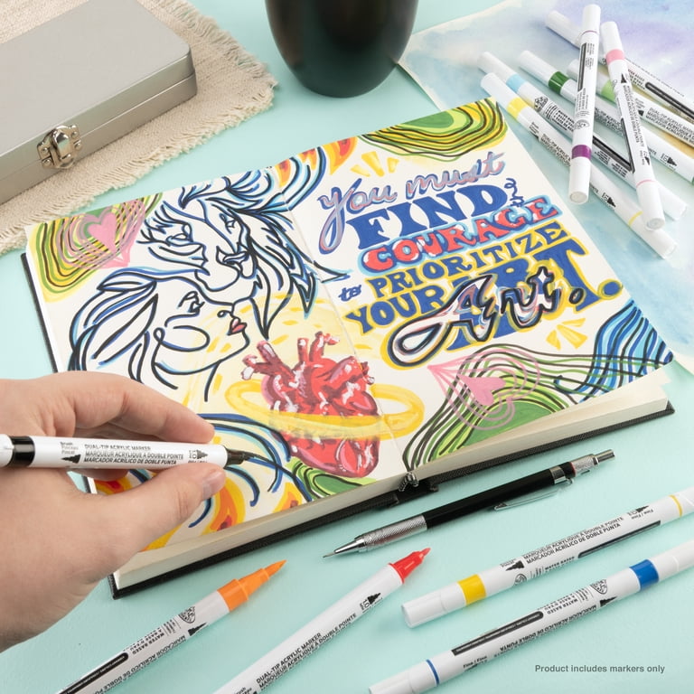 Royal & Langnickel - 12pc Dual Tip Acrylic Paint Marker Set