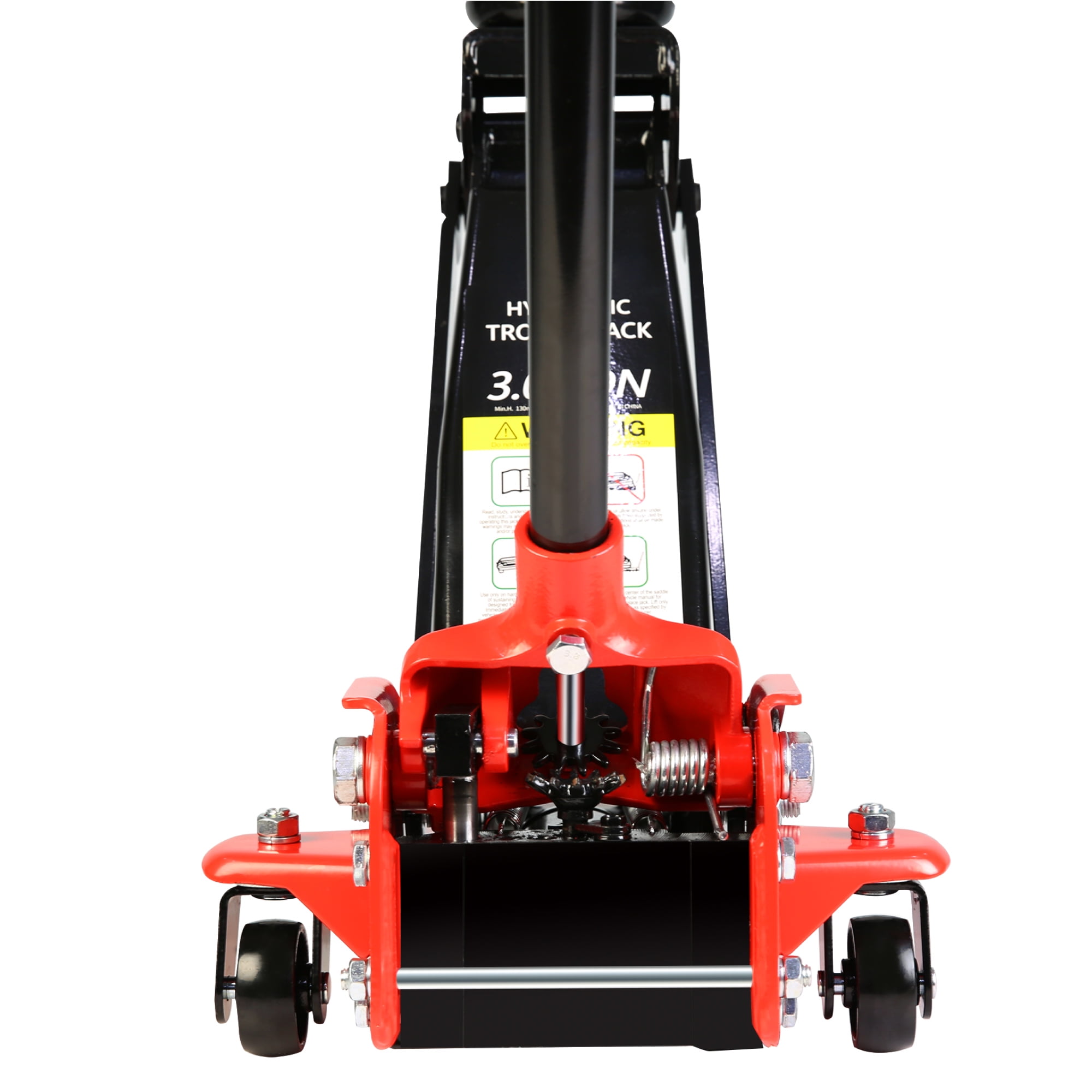 3 Ton / 6600 LBS Low Profile Floor Jack, Heavy Duty Steel Hydraulic Floorjack Racing Floor Jack with Dual Piston Quick Lift Pump, Lifting Range 3.3