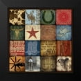 thumbnail image 2 of Marrott, Stephanie 12x12 Black Modern Framed Museum Art Print Titled - Cowboy Patch, 2 of 5