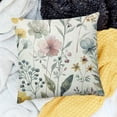 thumbnail image 2 of Flower Throw Pillow Cover Outdoor Spring Summer Decor Farmhouse Lumbar Decorative Throw Pillows Cases Decorations for Couch Sofa Living Room, 2 of 5