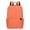 Orange, variant on Vikakiooze Adult Solid Color Small Backpack Men And Women Style Schoolbag Lightweight Schoolbag