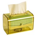 thumbnail image 1 of Soporte para caja de pañuelos de plástico: Soporte de resorte para escritorio, cubierta para pañuelos, soporte para servilletas faciales, 1 of 4