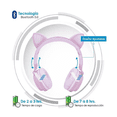 thumbnail image 3 of Audífonos Diadema Bluetooth Con Orejas Gato Aux 3.5 Mm Micro Sd Ele-Gate VZ-EARBT44PU, 3 of 5