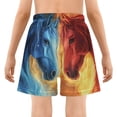 thumbnail image 5 of joogoo Two Cool Horses Boys Swim Trunks Beach Swimsuit Shorts Boxer 7Y, 5 of 8
