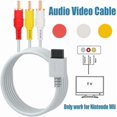 thumbnail image 3 of 4 in 1 Wii Replacement Cables Set - AC Power Adapter, Wii to HDMI Converter, Wired Motion Sensor Bar and Composite AV Cable, 3 of 8