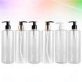 thumbnail image 3 of KAKOWELY 6 Pcs 500ml Bouteilles de Lotion Vides Contenants Bouteilles de Toilette en Plastique Rechargeables Contenant de Savon Liquide en Émulsion Bouteille de sous-Emballage Bouteille d'Émulsion pour Maison Salle de Bain (Style Pompe Aléatoire), 3 of 4