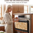 thumbnail image 4 of Heat-Resistant Tie-Back Oven Curtain 29.5x21.3 Inch,Polyester Dust & Oil Splash Proof,Machine Washable Decor for Kitchen Stove Oven Skirt Decor 29.3"W*21.3"H, 4 of 7