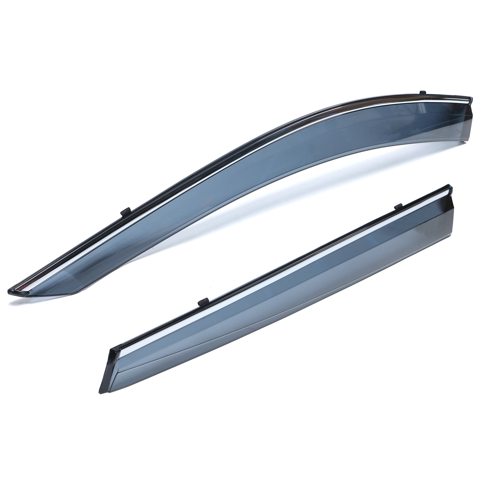 Ikon Motorsports Compatible with 17-22 Honda CRV Polycarbonate Window Visors Vent Windshield Deflector Rain Guard W/ Chrome Trim 4Pc Set Outside Mount 2017