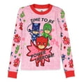 thumbnail image 3 of PJ Masks Toddler Girls' Gekko Catboy Owlette Title Logo Sleep Pajama Set, 3 of 8