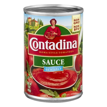 (4 Pack) Contadina Roma Style Tomatoes Sauce with Natural Sea Salt, 15 (Best Natural Pesticide For Tomatoes)