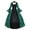 Green, variant on Aoochasliy Formal Dresses for Women Fall Winter Gothic Retro Floral Print Ball Gowns Gowns Dress Summer!
