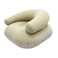 thumbnail image 4 of Tnarru Inflatable Lounge Chair Lazy Sofa Comfortable Practical Lightweight Inflatable Lounger recliner Chair for Camping Trip Office Beige, 4 of 8