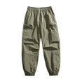 thumbnail image 2 of GSPCLAM Cargo Pants for Men Summer Drawstring Lightweight Pants with Multi Pockets Moisture Wicking Gym Pants for Training, 2 of 5