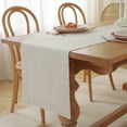 thumbnail image 6 of 100% Pure Linen Natural Table Runner - 14x90 Inch French Linen Table Decor for Dining, Holidays, Christmas, and Weddings - Natural, 6 of 7