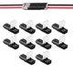 thumbnail image 1 of Conector enchufable de doble cable + hebilla de bloqueo, sin corte de pelado de cables, conector LED de 2 vías y 2 pines para AWG 20-24, 20 piezas, 1 of 7