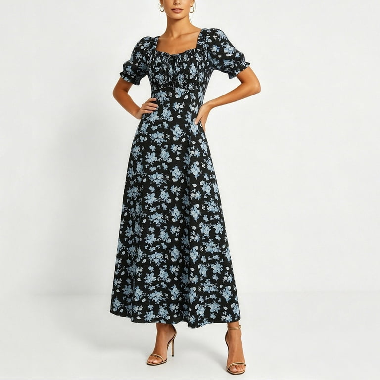 floral flowy homecoming dress Floral purple homecoming dresses 2022 with Hoco Ruffed Sleeves and Sheer Corset