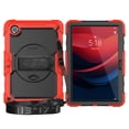 thumbnail image 2 of Dteck for Lenovo Tab M11 11-inch 2024 Case with Built-in Screen Protector, Shockproof Case with Shoulder Strap & Rotating Hand Strap Kickstand for Lenovo M11 (TB330FU / TB330XU) Tablet,Red + Black, 2 of 8