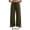 Army Green, variant on IUYRTFE Women's Relaxed Fit Drawstring Wide Leg Sweatpants with Pockets Elastic Waist Casual Lounge Trousers
