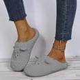 thumbnail image 5 of Shadoumai Slippers for Women Cute Sheep Fuzzy Animal Fluffy Plush Warm Lining Memory Foam House Slippers with Thick Sole, 5 of 5