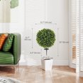 thumbnail image 3 of HOMCOM 2 PCs Artificial Eucalyptus Topiary Ball with Ground Stakes, 3 of 10