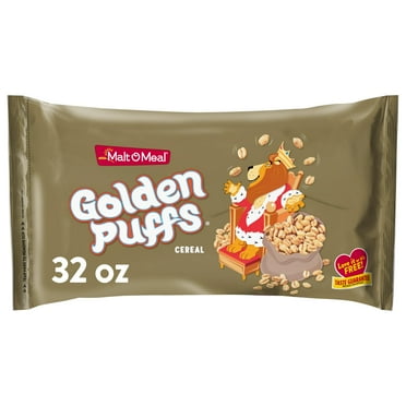 Malt-O-Meal Golden Puffs® Kids YPF5 Breakfast Cereal, Family Size Bulk Bagged Cereal, 32 oz. Bag