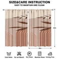 thumbnail image 2 of Modern Abstract Geometric Lines Boho Curtains-Blackout Curtains Bedroom Decor Living Room Darkening Grommet Window Drapes 2 Panels Set 52"x 84", 2 of 2