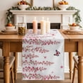thumbnail image 2 of Table Runner 72 Inches Long for Kitchen Dining, Butterfly Flower Dresser Scarf Farmhouse, Dining Table Decorations for Wedding/Parties, Watercolor Farmhouse Country Pink Floral 16 x 72 In, 2 of 8