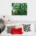thumbnail image 5 of Shiartex Tropical Leaf Canvas Wall Art Print Home Decor Living Room Bedroom Office Wall Decor - Framed Ready to Hang 16x12in, 5 of 6