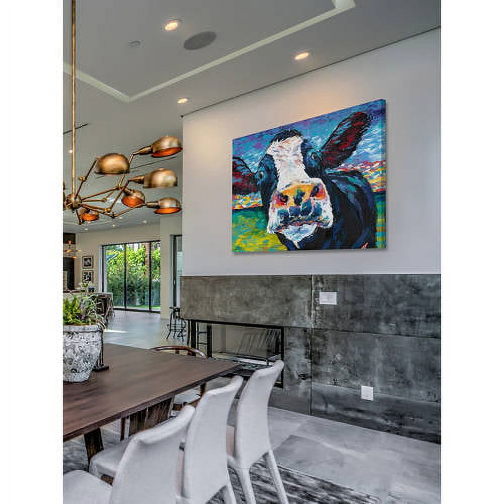 Marmont Hill Curious Cow II Canvas Wall Art