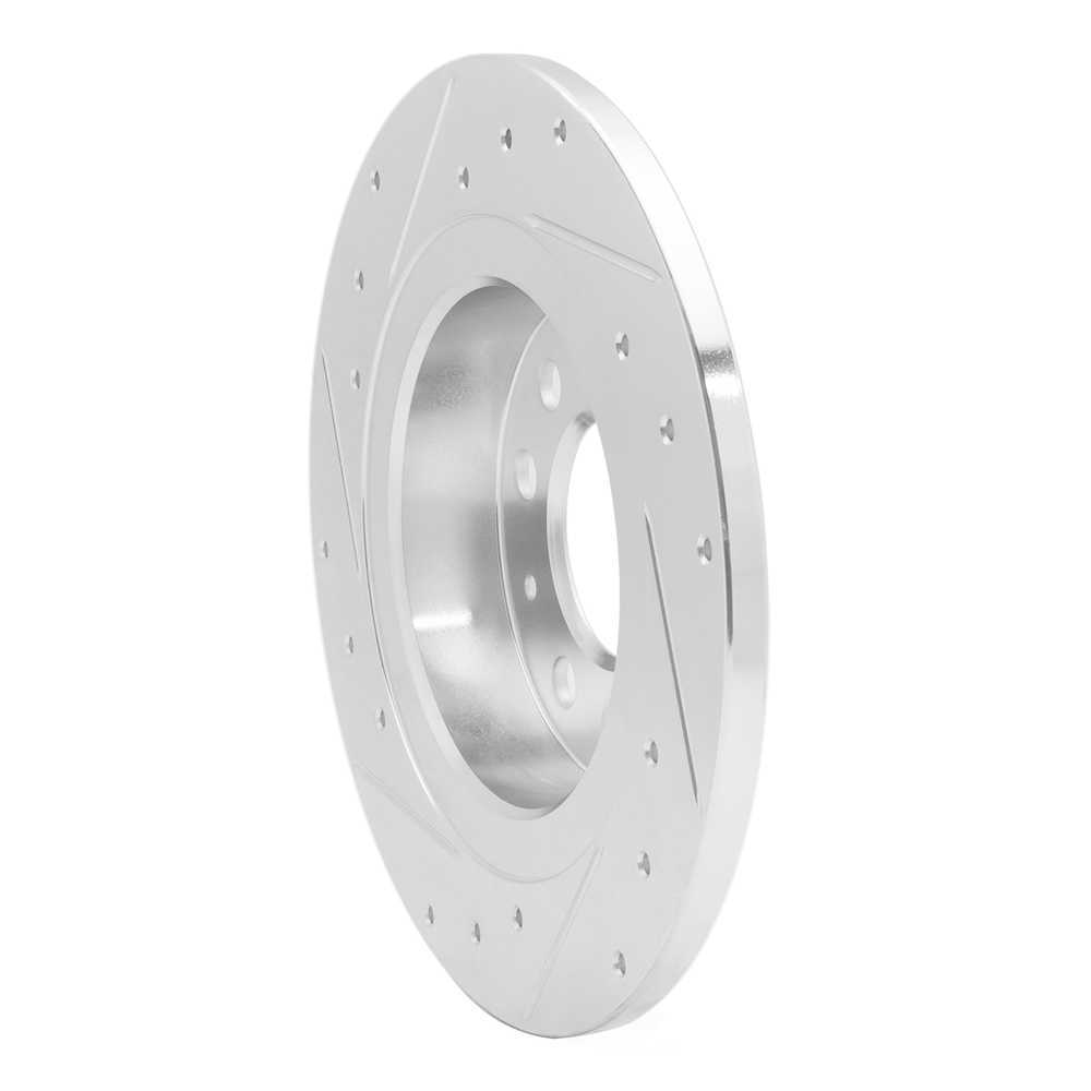 Dynamic Friction Company 631-53006R DFC Brake Rotor - Drilled And Slotted - Silver