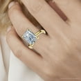 thumbnail image 4 of Pompeii 2.05Ct Emerald Cut Certified Diamond Hidden Petal Engagement Ring Gold Lab Grown, 4 of 5