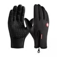 thumbnail image 1 of 2 Guantes De Invierno Resistentes Al Viento Y Con Aislamiento Para Motociclismo, , Talla S, Color Negro, 1 of 8