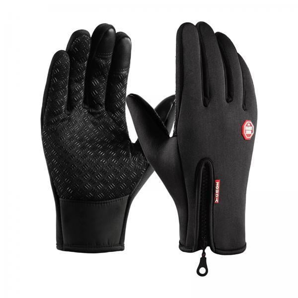 2 Guantes De Invierno Resistentes Al Viento Y Con Aislamiento Para Motociclismo, , Talla S, Color Negro