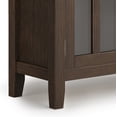 thumbnail image 5 of Simpli Home Artisan SOLID WOOD 30" Wide Contemporary Low Storage Cabinet in Farmhouse Brown, 5 of 12