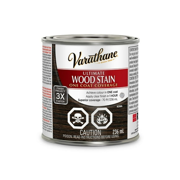 Varathane Ultimate Oil Base Kona Wood Stain, 236 mL