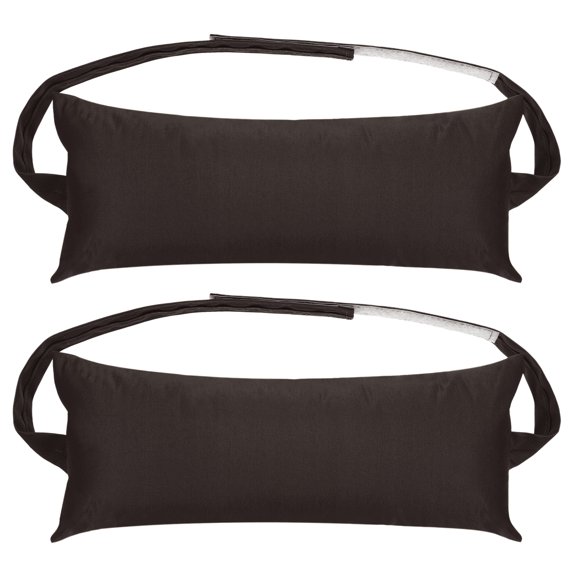 Uxcell Outdoor Chaise Pillows, Waterproof Resistant with Adjustable Elastic Strap for Chair, 2 Pack Dark Coffee