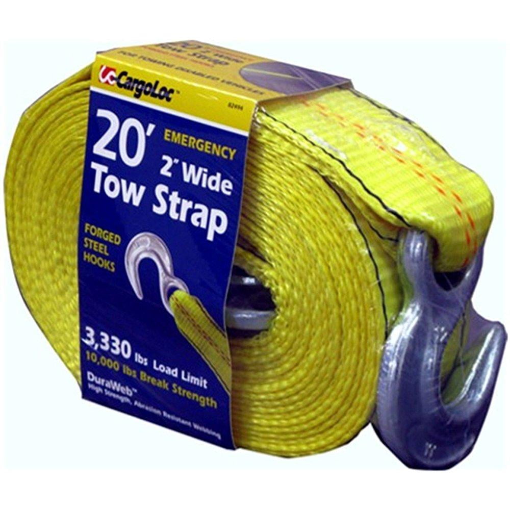 CargoLoc Emergency 5/8 x 13 x 5,000 lbs Tow Rope with Hooks 