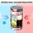 thumbnail image 2 of 20oz Coffee Tumblers Pioneer Flower Floral Print Pattern Stainless Steel Vacuum Insulated Travel Tumbler Coffee Cups Mug with Lid and Straw with Cleaning Brush for Cold & Hot Drinks, 2 of 5
