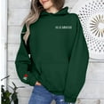 thumbnail image 2 of frariair Embroidered Roman Numerals Date Hoodie Women Quarter Zip Pullover Custom Anniversary Couple Shirt Gift Idea Green S, 2 of 6