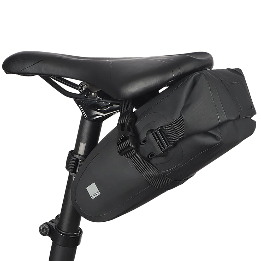 Bicycle Saddle Bag Cycling Under Seat Bike Waterproof Seatpost Black Bag 